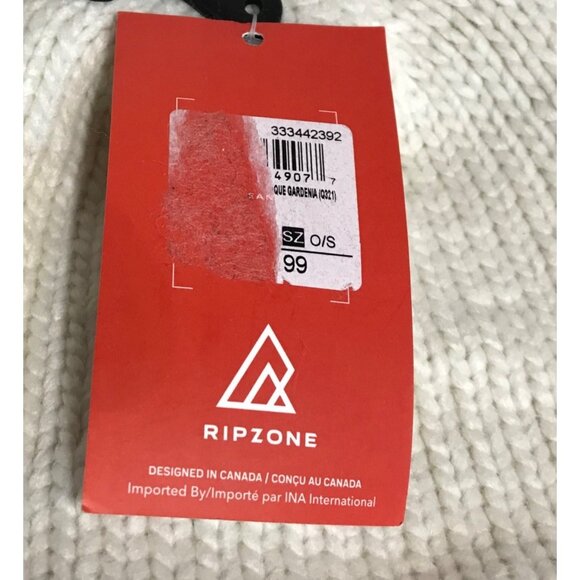 Ripzone Youth White Knit Beanie With Double Pom Poms - Picture 11 of 11